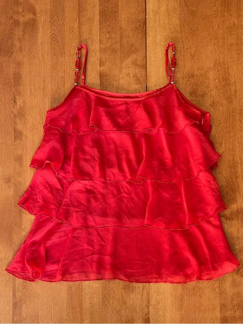 Lapis Tiered Beaded Sleeveless Top